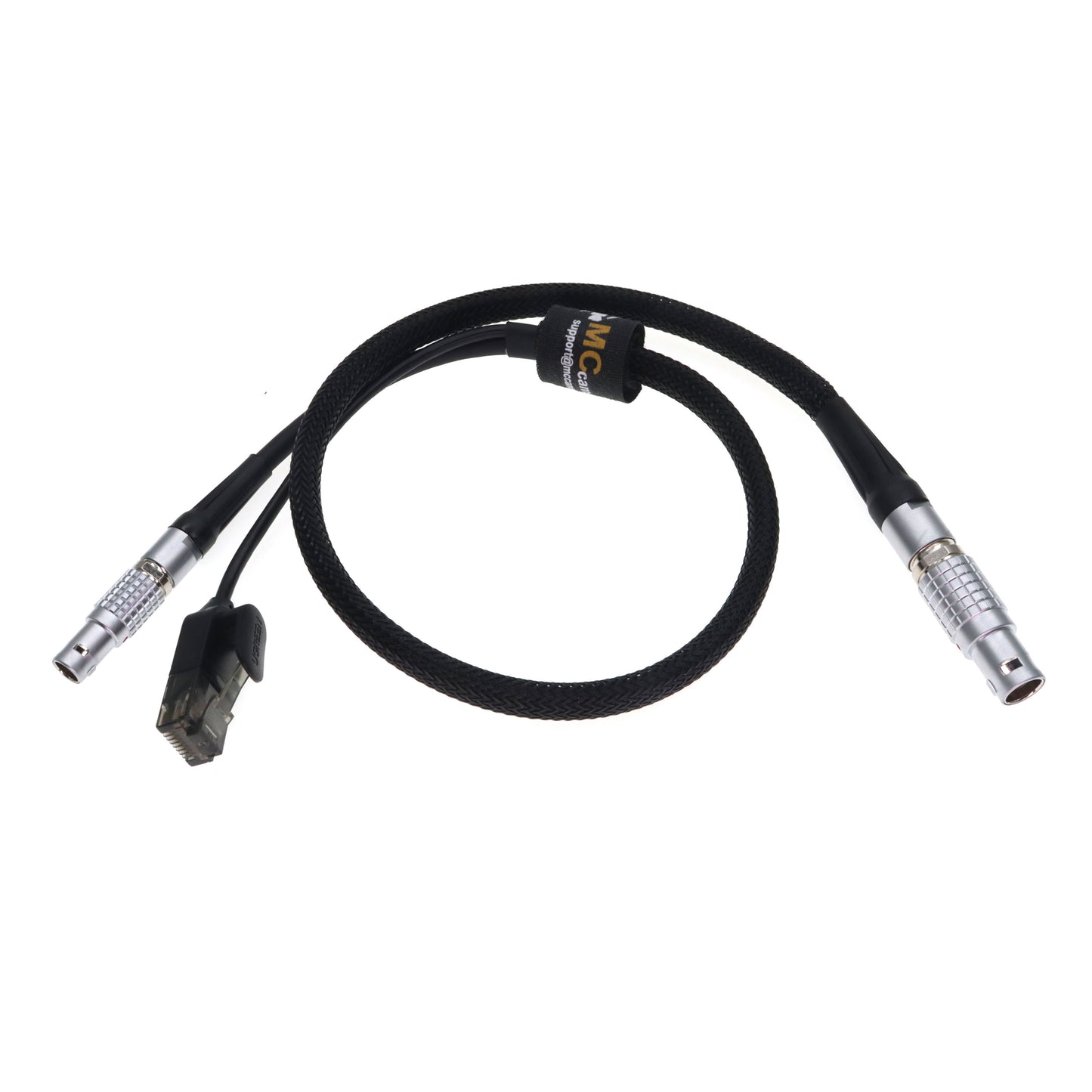 ARRI ETH Rotatable Right Angle 10 Pin to RJ45 and 2 Pin Male 24V Power Cable for Bit Part Bitbox ARRI Alexa Mini LF LF Mini SXT 35 Camera Teradek COLR