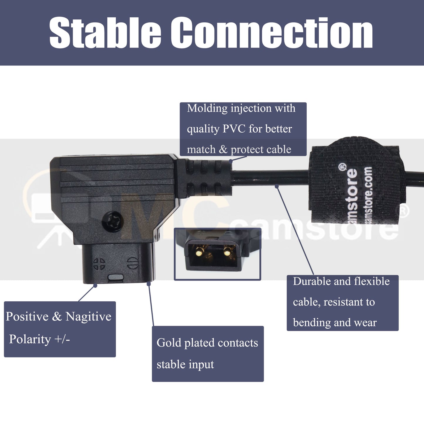 Power Cable for Sony CineAlta F23 F35 F65 Camera D Tap to 3B 8 Pin Female