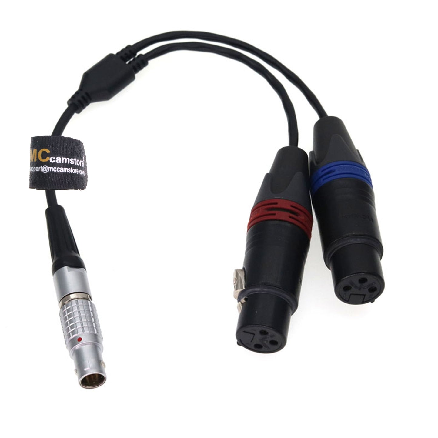 10Pin to Dual XLR 3Pin Female Atomos Breakout Audio Input Splitter Cable for Atomos Shogun Ninja Inferno Flame Audio Input Splitter Cable
