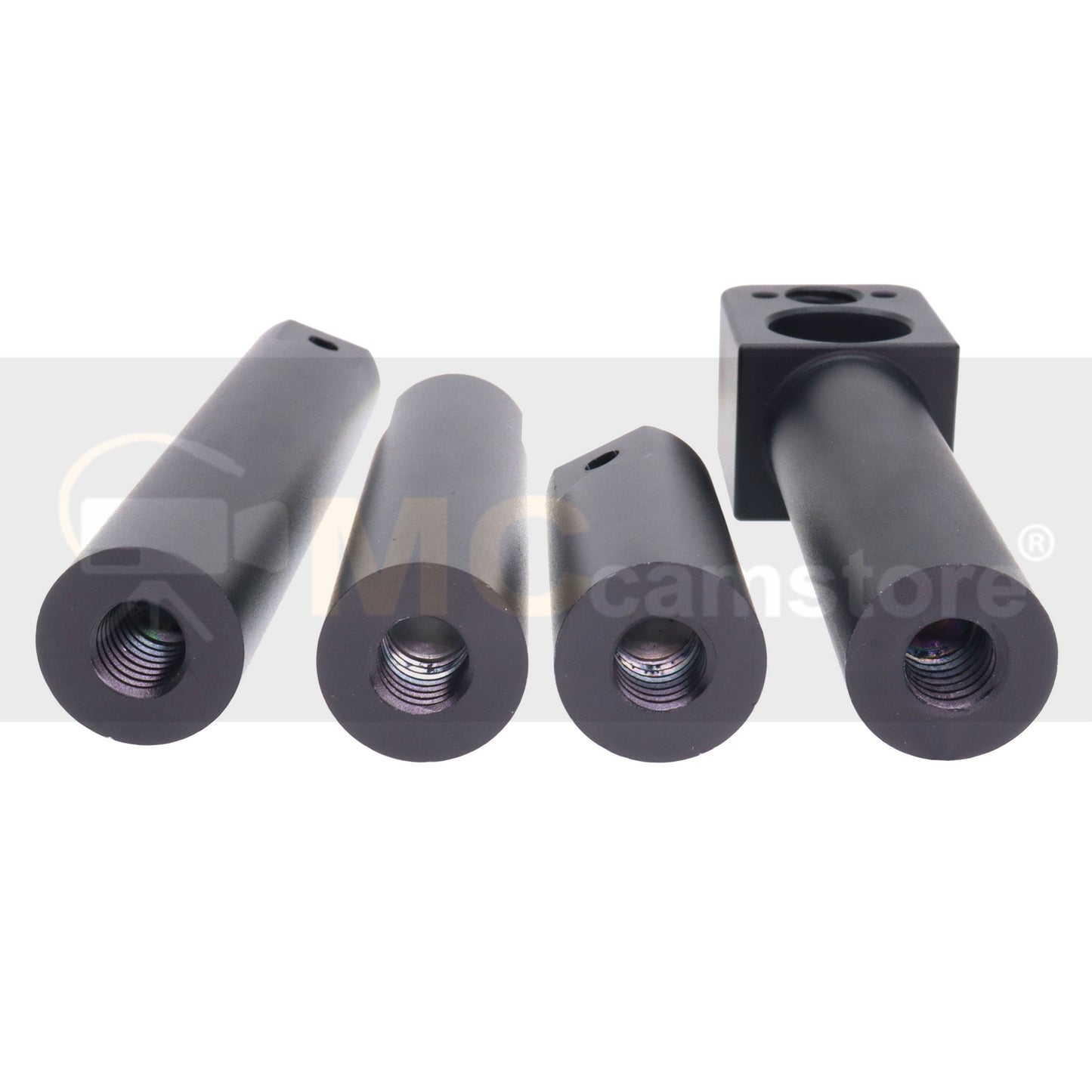 19mm Extension Rod Tube, 4 Sections Bracket Pole for Sony ARRI RED Camera Wireless Follow Focus Lens Motor Shoulder Rail Mounting with 3/8" Thread