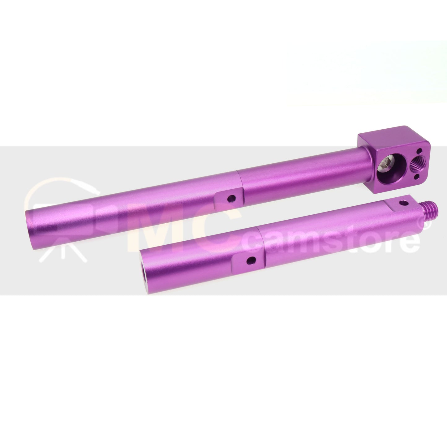 19mm Extension Rod Tube, 4 Sections Bracket Pole for Sony ARRI RED Camera Wireless Follow Focus Lens Motor Shoulder Rail Mounting with 3/8" Thread