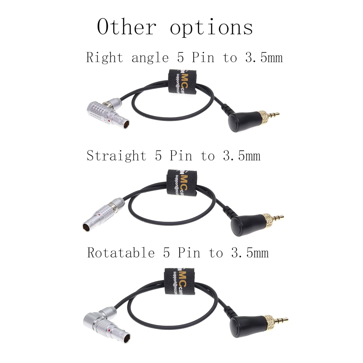 Lock 3.5 TRS Jack To FHG Angle 9 Pin Timecode Cable for Deity TC-1 for RED Komodo RED V-Raptor
