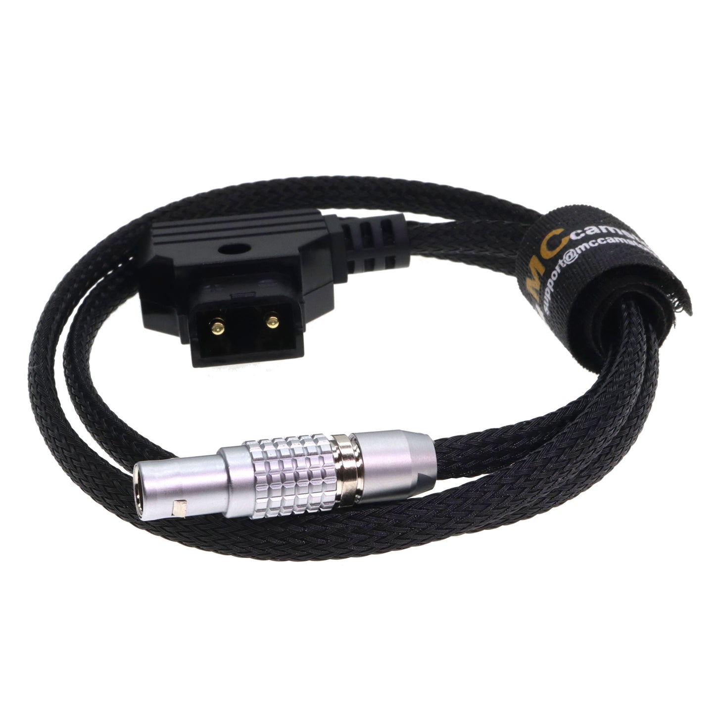 Flexible 2 Pin Male to D-tap Power Cable for Teradek, SmallHD Monitor, Vaxis Power Cord Braided Wire