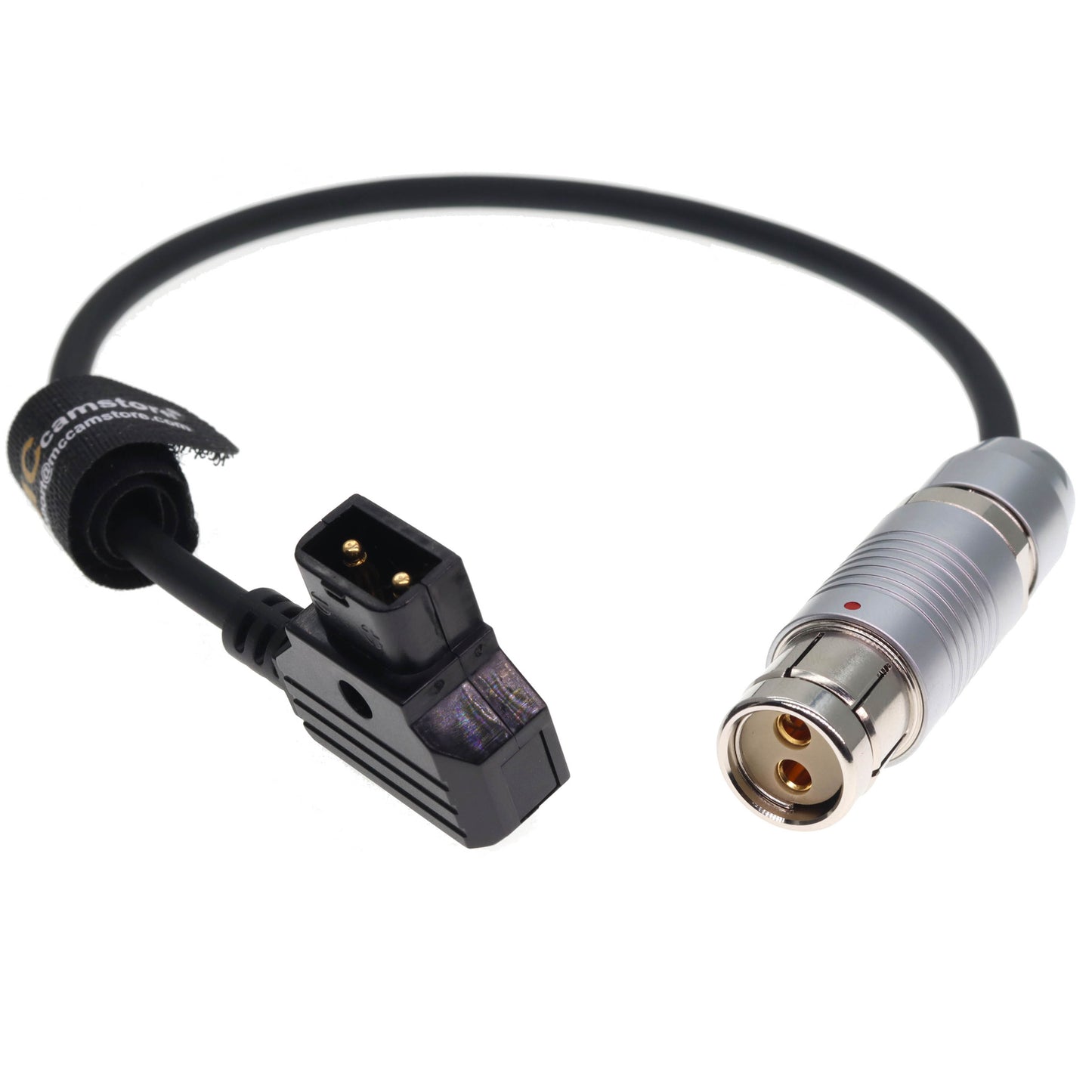 ARRI Alexa XT Camera Power Cable Fischers 2 Pin Female to D tap, 24V