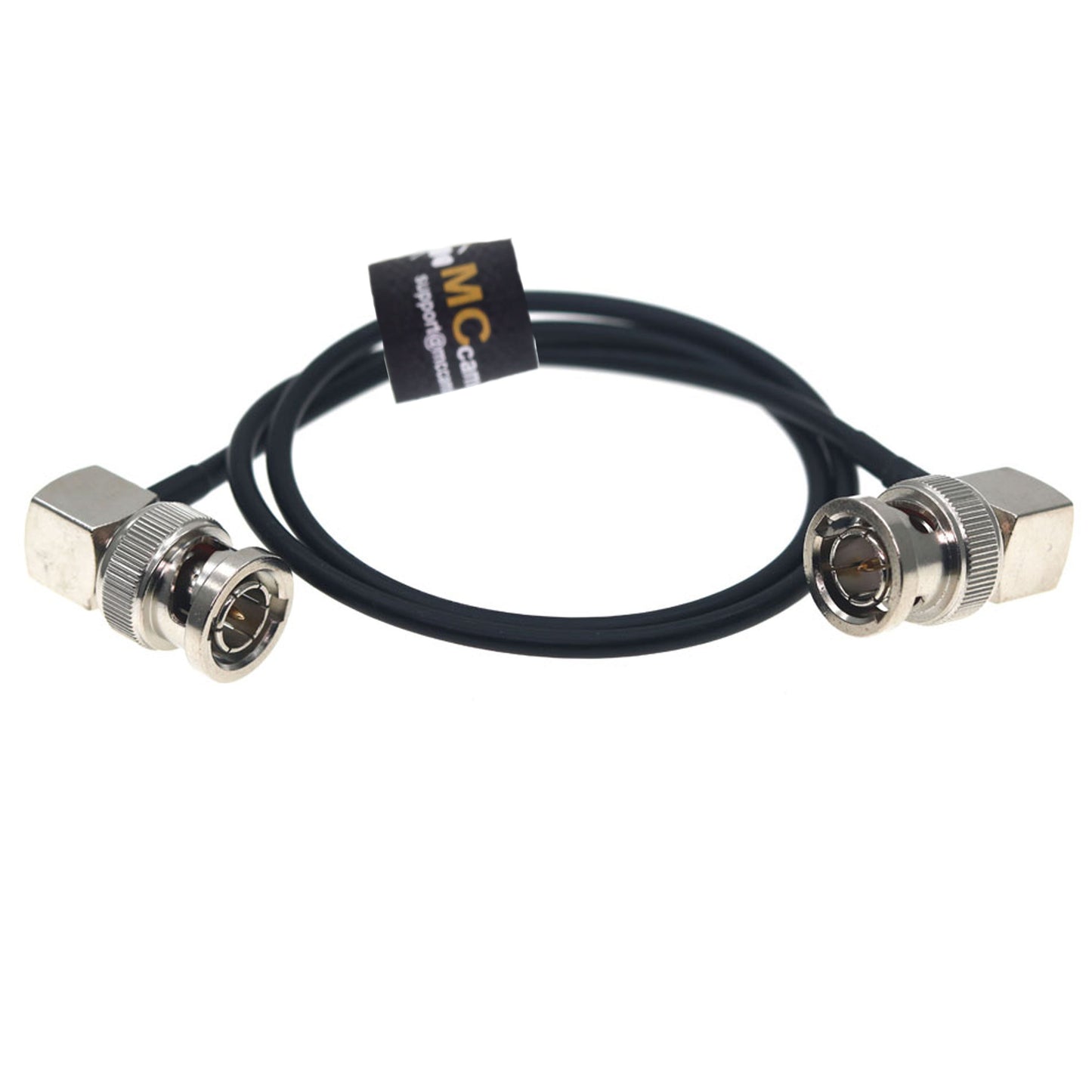 Coaxial BNC Right Angle BNC to BNC Cable for BMPCC Video Camera Monitor Recorder Video Equipment, 2pcs pack