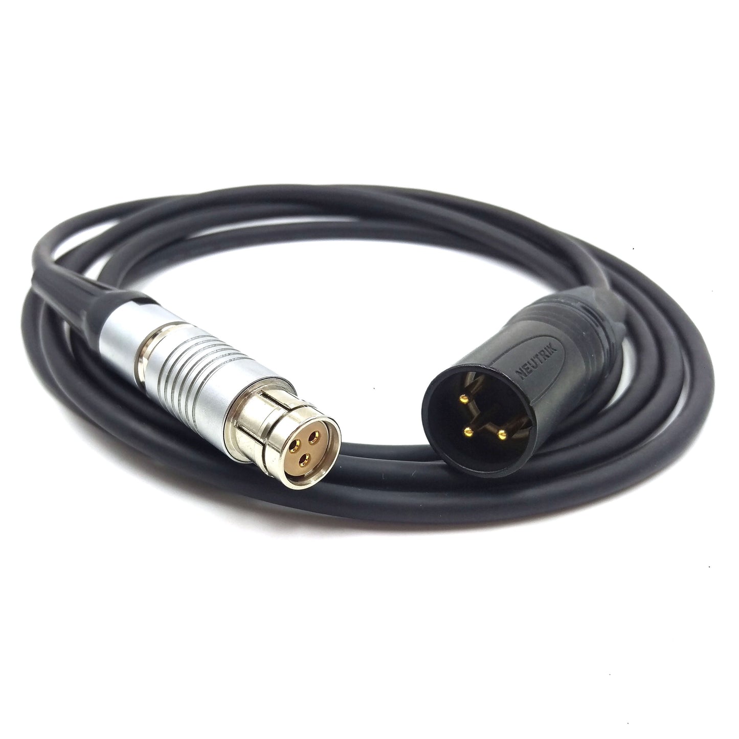 XLR 3 Pin Male to FI 3 Pin Female Power Cable for Phantom VEO High Speed Camera BACK UP DC INPUT 20 - 28V DC