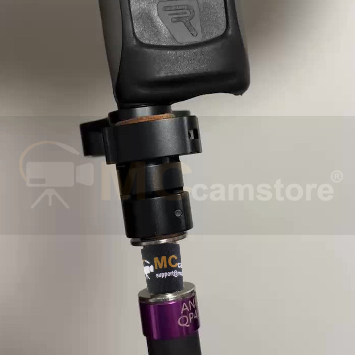 Boom Pole Quick Release System for PSC Microphone Sound Music Blimp Windshield with 3/8" 1/4" Screw Microphone Arm Handheld Boom Pole Mic Adapter