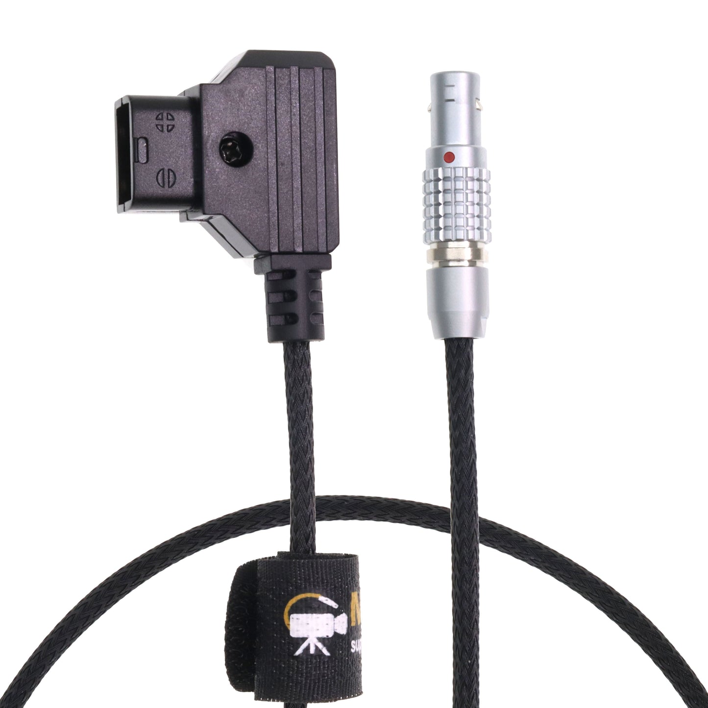 Flexible 2 Pin Male to D-tap Power Cable for Teradek, SmallHD Monitor, Vaxis Power Cord Braided Wire