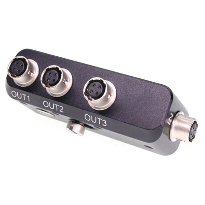 Hirose 4Pin Female 3 Way Splitter Adapter 1 in 3 Out Distributor for Zoom F8 /F4 Mixer Sound Devices 442 688 664 for Wisycom Zoom Lectrosonics