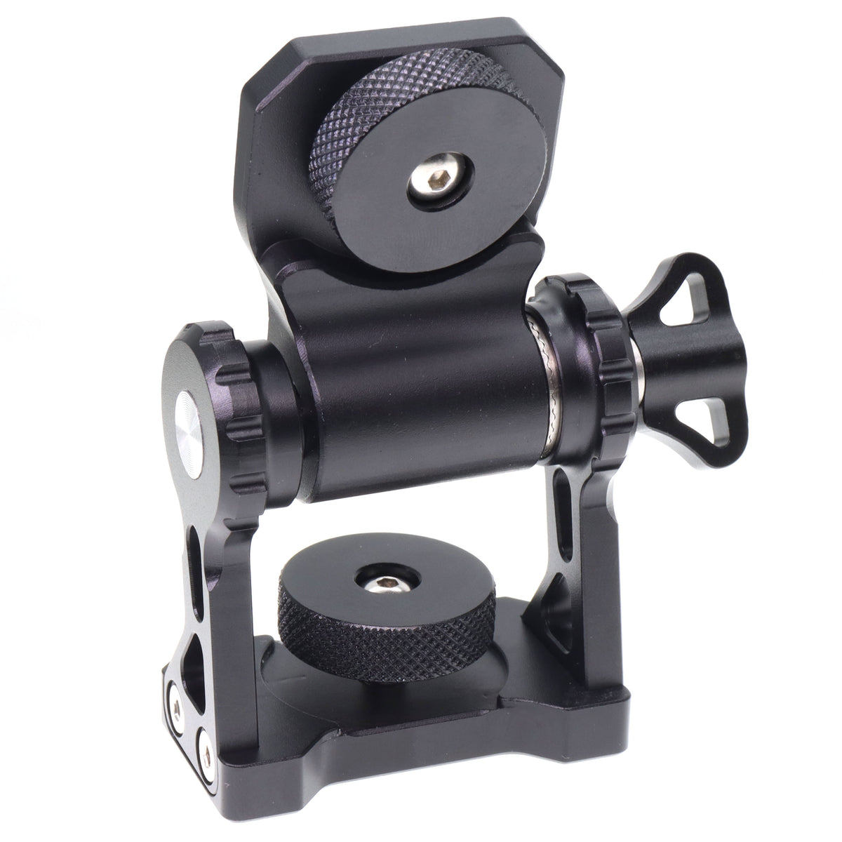 Monitor Holder Swivel and Tilt Adjustable with 3/8 1/4 Screw Field Monitor Mount for ARRI RED Sony Transmission Monitor