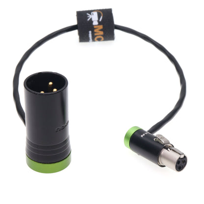 Low Profile TA3F to XLR 3 Pin Male Audio Cable for Lectrosonics Receivers