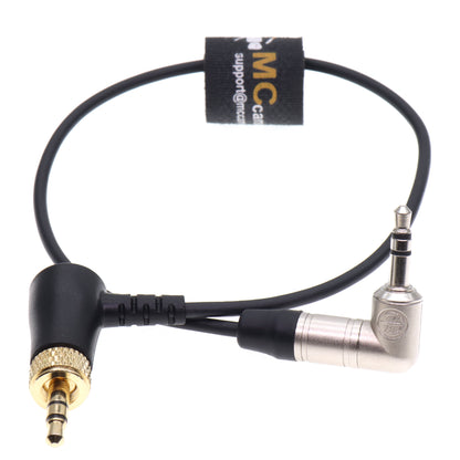Locking 3.5mm TRS to 3.5mm TRS Timecode Cable for Deity TC-1 Right Angle 3.5mm TRS for DSLR and Mirrorless Camera