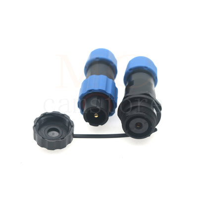 SD13 IP68 Waterproof Connector, 1 2 3 4 5 6 7 pin, Panel mount / Inline docking Aviation Power Connector