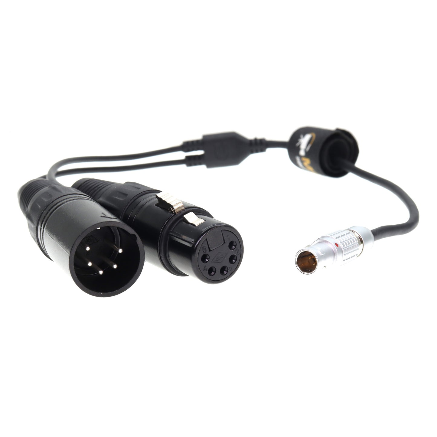 FGG 0B 3pin To Double XLR 5pin Male Female DMX Cable for Aputure Storm 80c, Sidus One