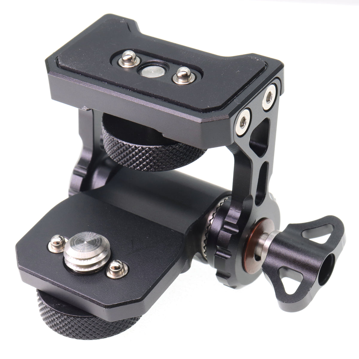 Monitor Holder Swivel and Tilt Adjustable with 3/8 1/4 Screw Field Monitor Mount for ARRI RED Sony Transmission Monitor