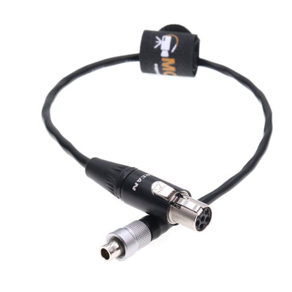 FVB 3Pin To TA5F 5pin Audio Cable for Wisycom MTP41 MTP41-L-B1 Wideband Bodypack Transmitter