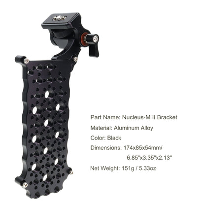 Monitor Mounting Bracket for Nucleus-M II with Quick-Release Back Plate, Anti-Twist 1/4"-20 Monitor Mount and 1/4" & 3/8" Accessory Threads for Tilta Nucleus-M II FIZ Hand Unit