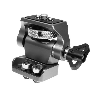 Field Monitor Mount Adjustable 360° Swivel and 180° Tilt Camera Bracket, Camera Monitor Holder with Cold Shoe for Camera Cage Rig Accessories