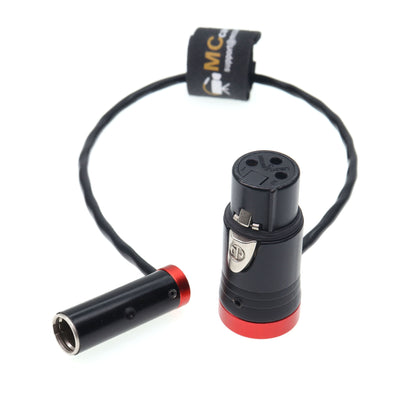 Low Profile TA3M 3PIN Male to XLR 3 Pin Female Audio Cable for Canon C70, BMPCC 4K 6K Pro Camera Video Assist