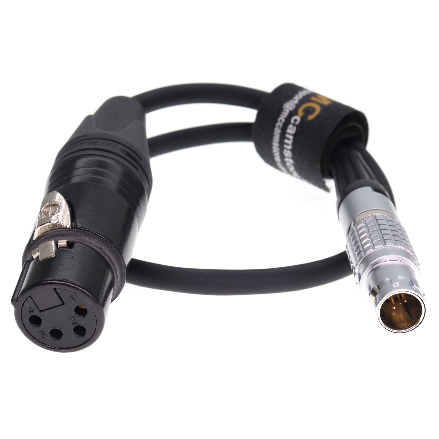 Power Cable 4 Pin XLR Female to Straight 1B 6 Pin Male for Ronin 2 Gimbal Stabilizer for Sony F55 SXS Venice Camera