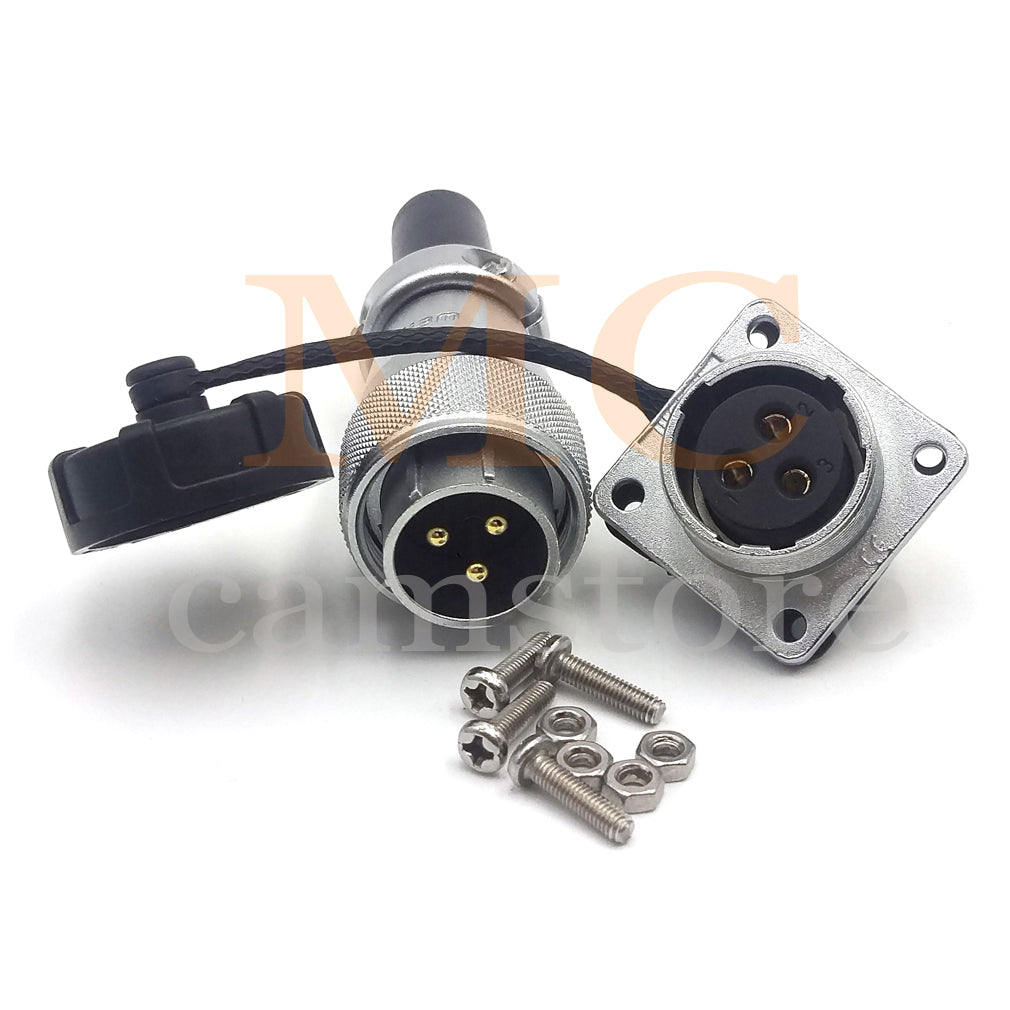 WEIPU WS20 Aviation Connector, 2 3 4 5 6 7 8 9 12 15pin Industrial Electrical Power Cable Plug Socket