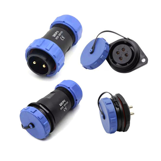 WEIPU SP29 IP68 Waterproof Connector, 2 3 4 7 8 8B 9 10 10B 12 16 17 20 24 26 35pin Industrial Aviation Power Cable Plug Socket