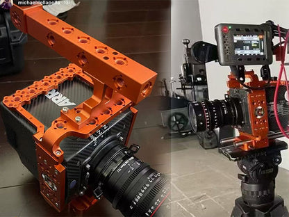 Top Handle Grip Vertical cage for ARRI mini miniLF, Camcorder Video Cage Rig Kit Film Making Movie System with Top Handle