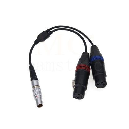 Atomos Right angle 10Pin to 2x XLR Breakout Audio Input Output Cable for Shogun Recorder/Monitor
