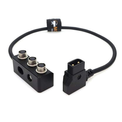 D-tap to Hirose 4pin Power Supply 1 to 3 Splitter Box for Sound Device 688 788T for Zoom F4 F8 Power Distributor