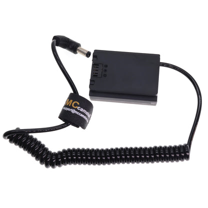 Power Cable DC Barrel to NP-FZ100 Dummy Battery Replaces NP-FZ100 Battery for Sony A1, A7C, A7III, A7RIII, A7SIII, A9 Camera