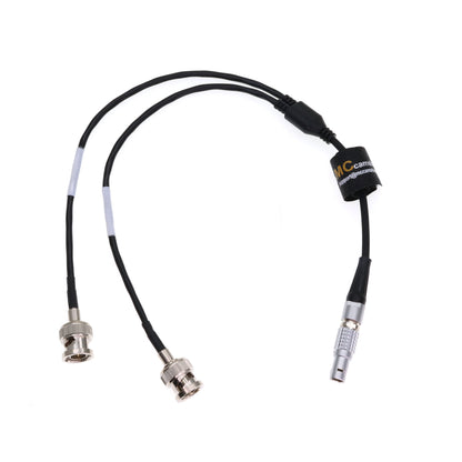 Sound Devices XL-LB2 0B 5pin Right Angle to Double BNC Time Code Input Output Cable