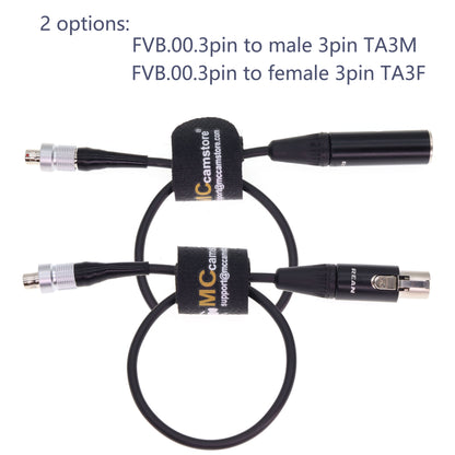 FVB.00 3 Pin Male to TA3M Mini XLR 3Pin Male Audio Cable for Zaxcom ZFR300 ZFR400 TRX900 Sennheiser SK2000 Wisycom MTP41, Shure UR1M