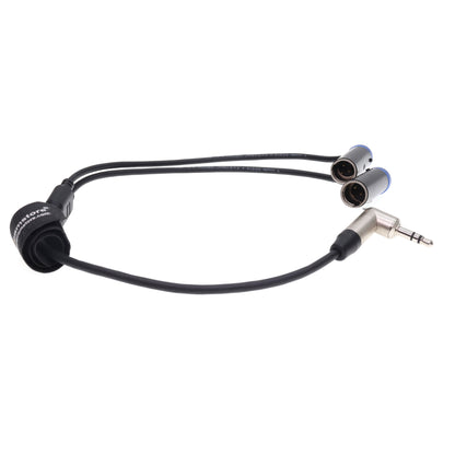 3.5 TRS to TWO TA3M 3 Pin Audio Cablefor RØDE Wireless GO II for Canon C70