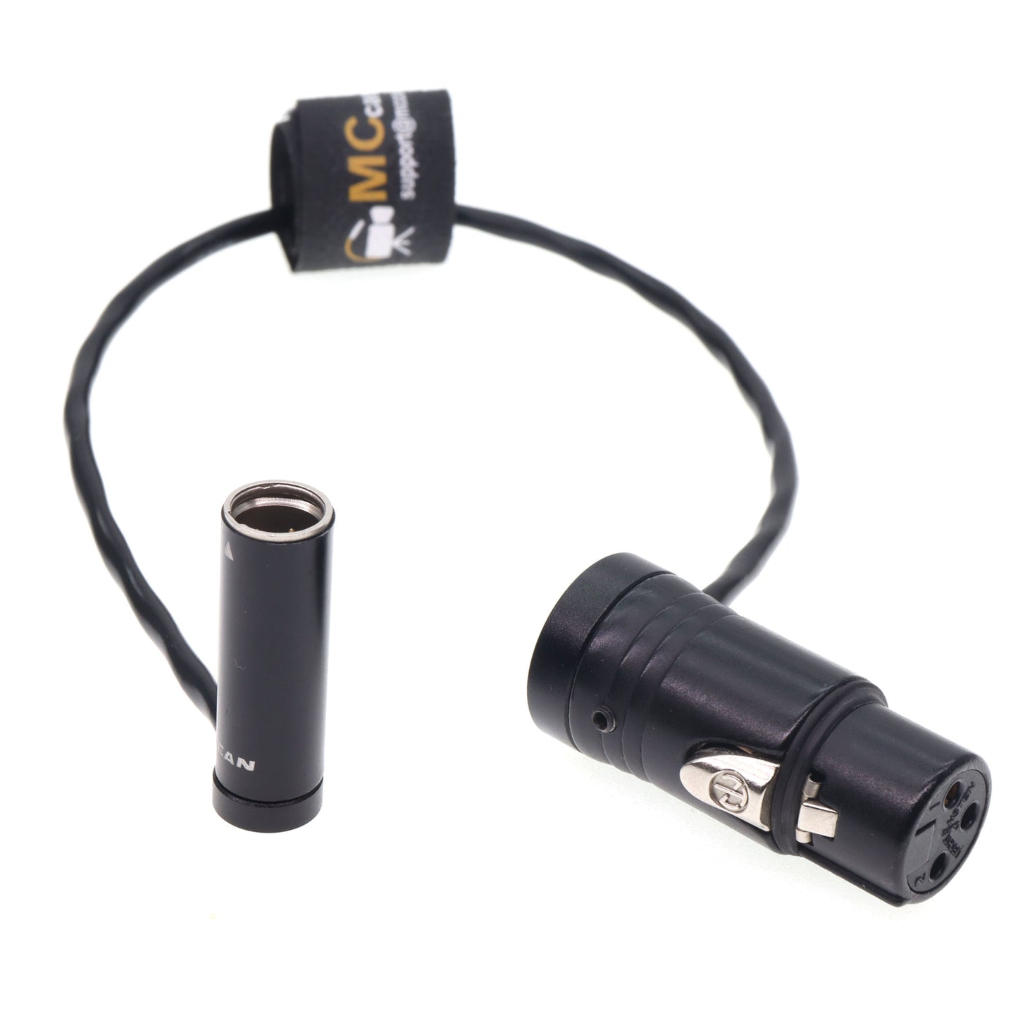 Low Profile TA3M 3PIN Male to XLR 3 Pin Female Audio Cable for Canon C70, BMPCC 4K 6K Pro Camera Video Assist