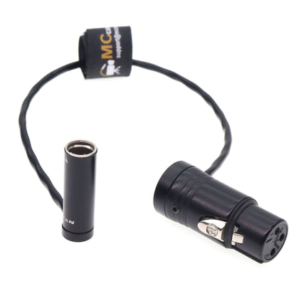 Low Profile TA3M 3PIN Male to XLR 3 Pin Female Audio Cable for Canon C70, BMPCC 4K 6K Pro Camera Video Assist