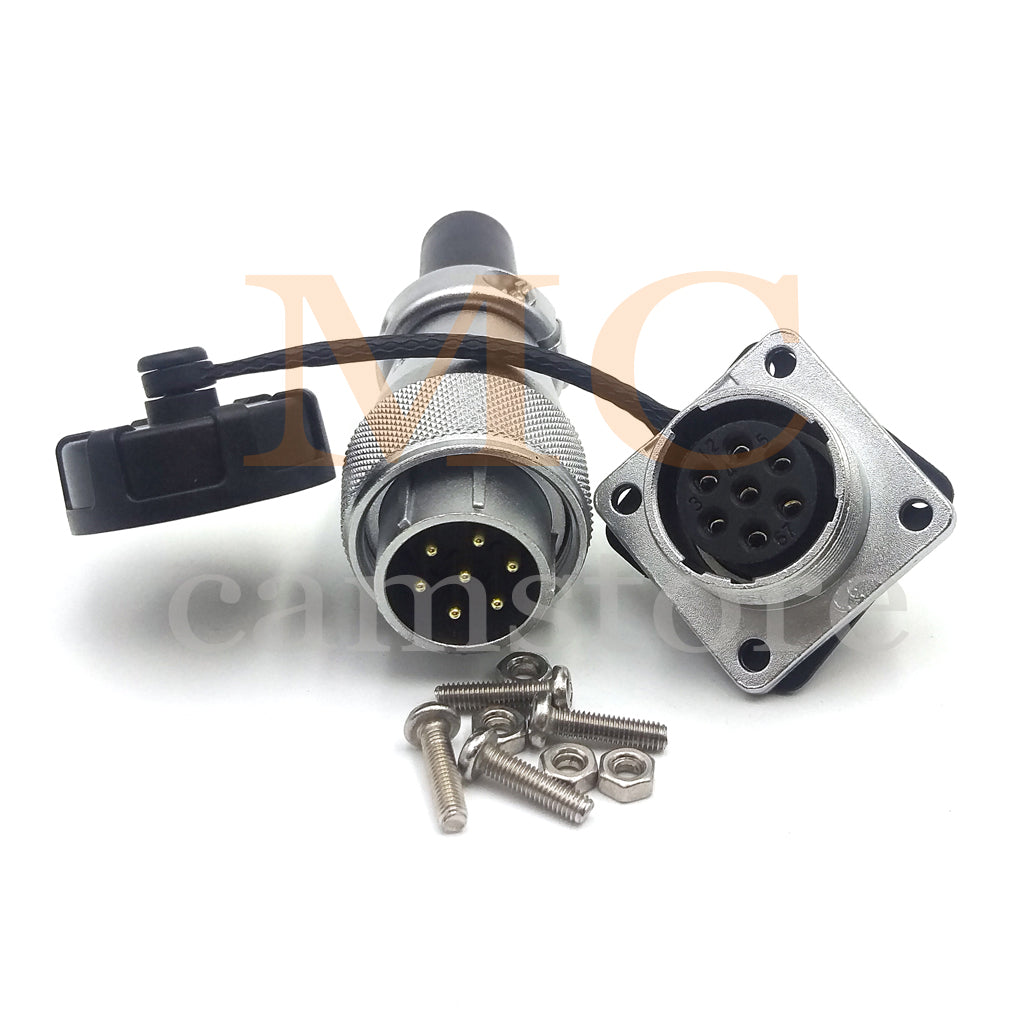 WEIPU WS20 Aviation Connector, 2 3 4 5 6 7 8 9 12 15pin Industrial Electrical Power Cable Plug Socket