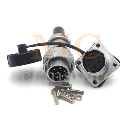 WEIPU WS20 Aviation Connector, 2 3 4 5 6 7 8 9 12 15pin Industrial Electrical Power Cable Plug Socket