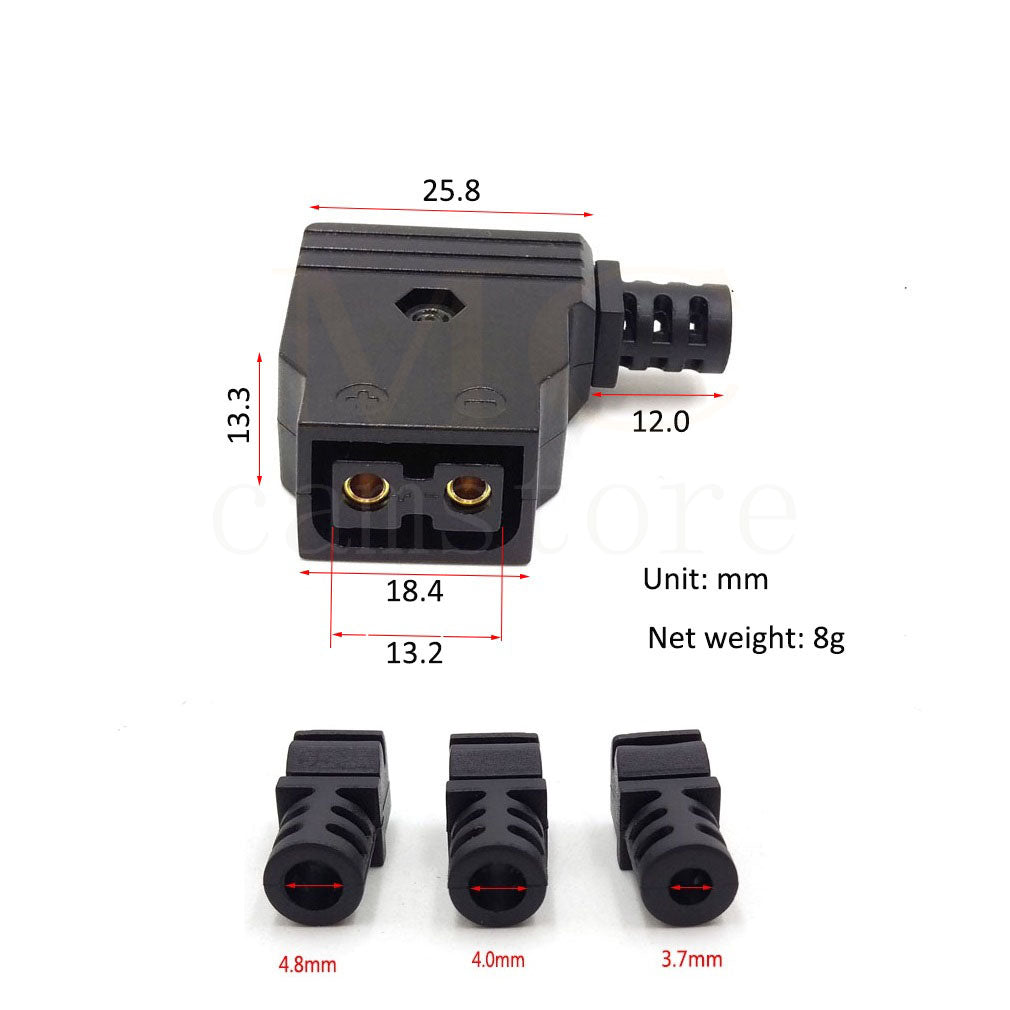 Camera power plug D-tap male plug P-tap female socket DIY Cable D-TAP Connector