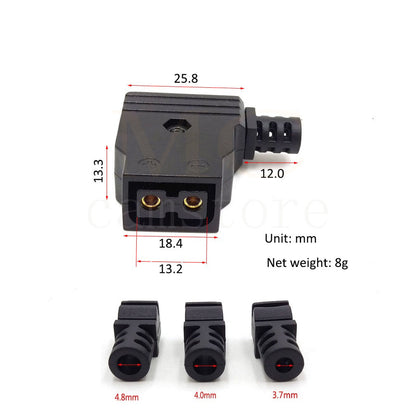 Camera power plug D-tap male plug P-tap female socket DIY Cable D-TAP Connector