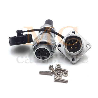 WEIPU WS20 Aviation Connector, 2 3 4 5 6 7 8 9 12 15pin Industrial Electrical Power Cable Plug Socket