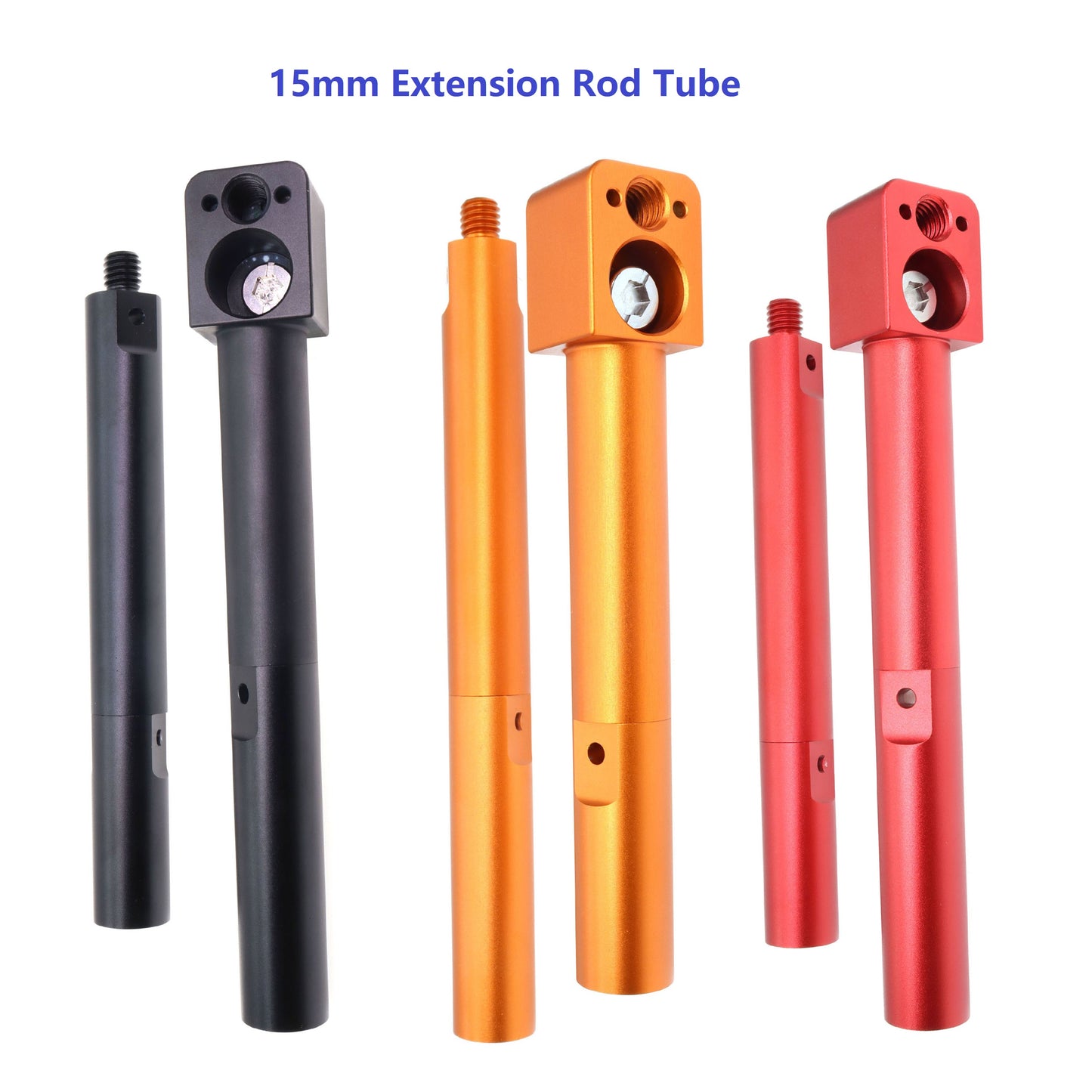 15mm Extension Rod TubeWireless Follow Focus Lens Motor Shoulder Rail Anti Twist Pole for ARRI RED Sony Camera