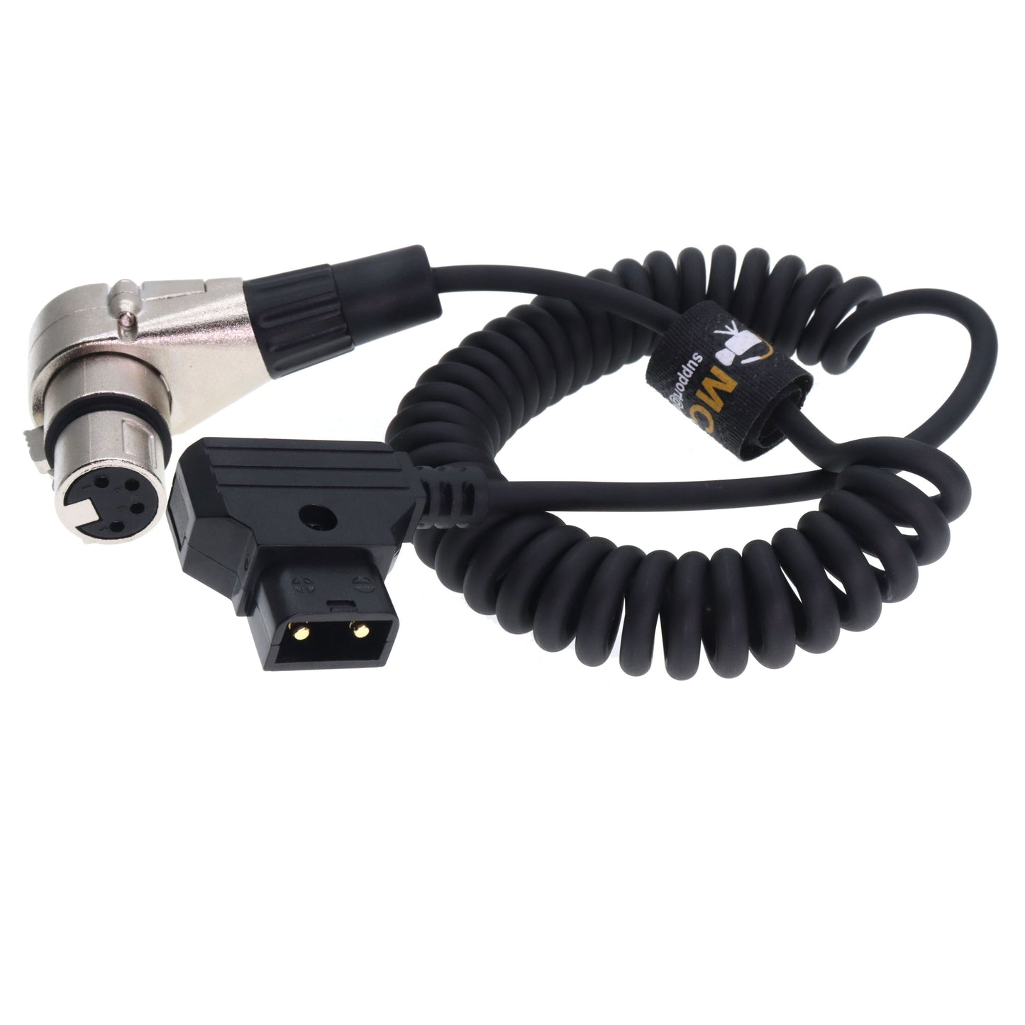 D-Tap to XLR 4 Pin Female Power Coiled Cable for Sony Venice PMW F5 F55 CineAlta 4K, Blackmagic URSA Mini Pro, Panasonic Varicam