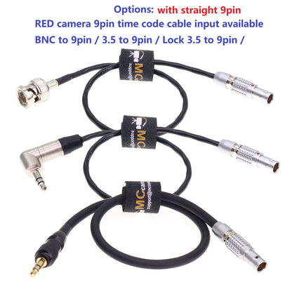 Timecode Cable BNC Male to EXT 9 Pin Male Time Code Cable for Red Komodo V-raptor Sound Devices ZAXCOM