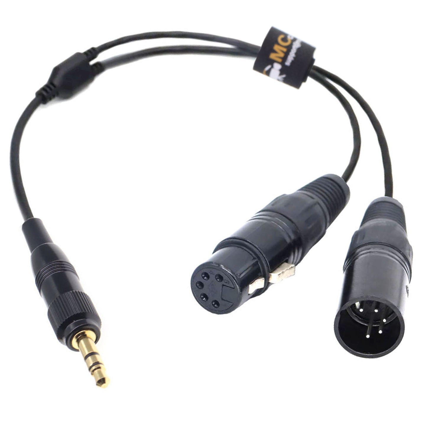 Lock 3.5 to Double XLR 5pin Male Female DMX Adapter Cable for NANLITE Adapter Sidus One DMX Cable Forza, FC, PavoSlim, Pavotube ll C