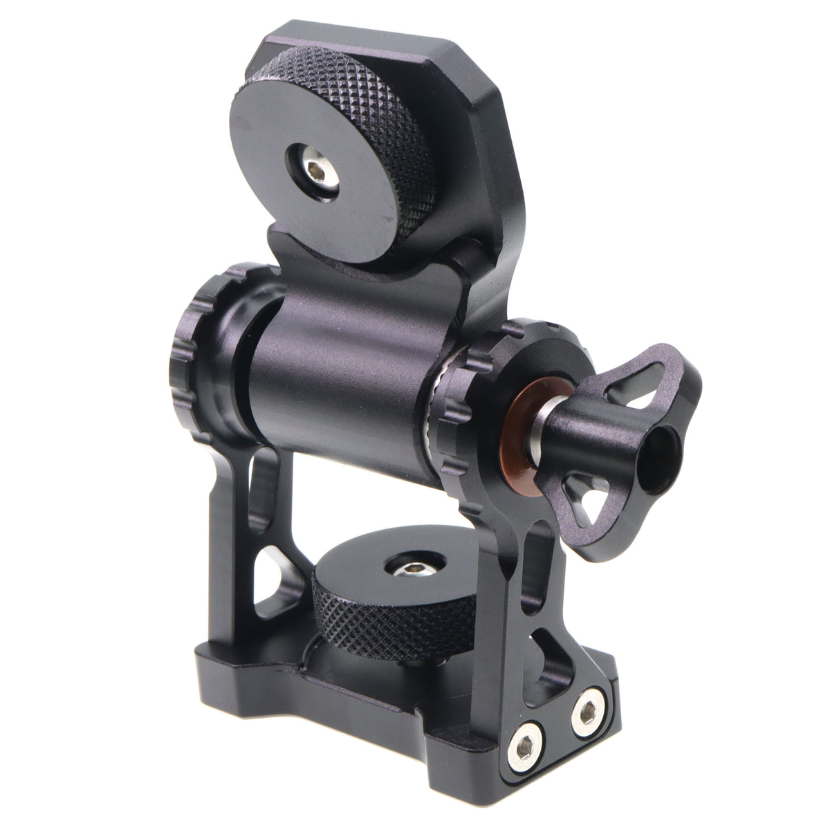 Monitor Holder Swivel and Tilt Adjustable with 3/8 1/4 Screw Field Monitor Mount for ARRI RED Sony Transmission Monitor