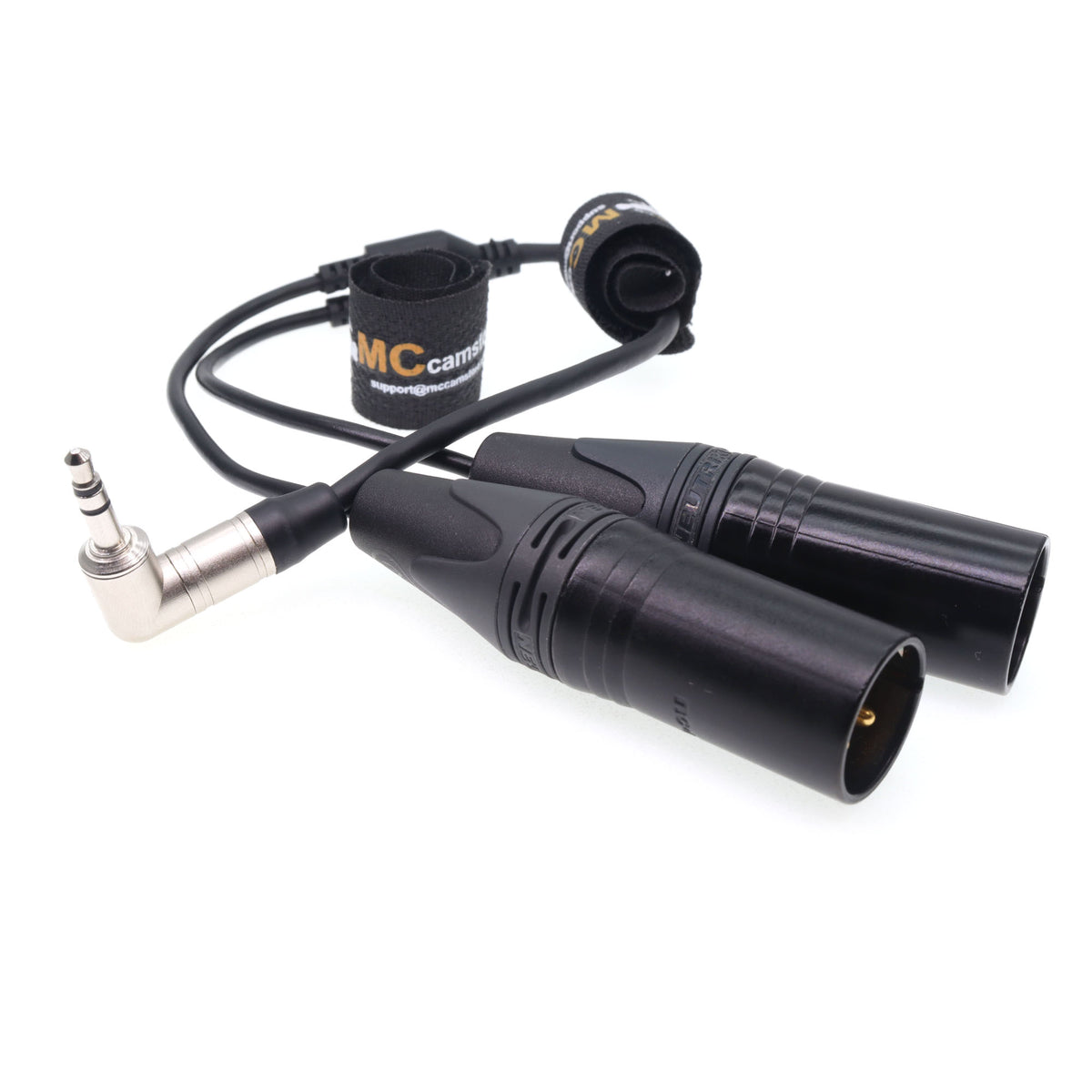 3.5 TRS Jack to Two XLR 3Pin Male Y-Cable for Rode Wireless GO II Double Channel Wireless Microphone Receiver