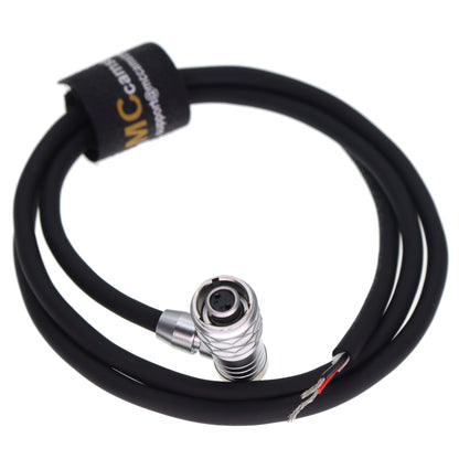 2Pin BMPCC 4K Connector DIY Cable for Black Magic with SF6 Right Angle 2Pin Female Plug for Blackmagic Pocket Cinema 4k 6K Camera Power Cable 2m