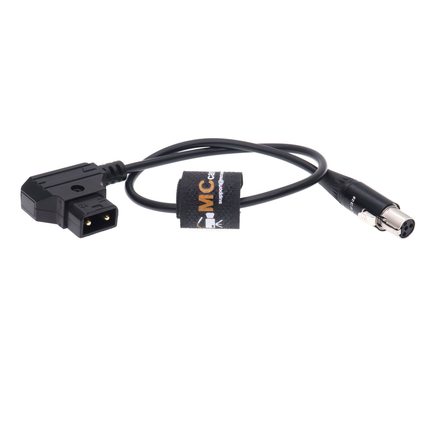 D-Tap to TA4F Mini XLR 4-pin for TVlogic 056 058 Monitor Power Cable