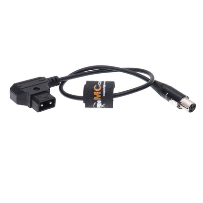 D-Tap to TA4F Mini XLR 4-pin for TVlogic 056 058 Monitor Power Cable