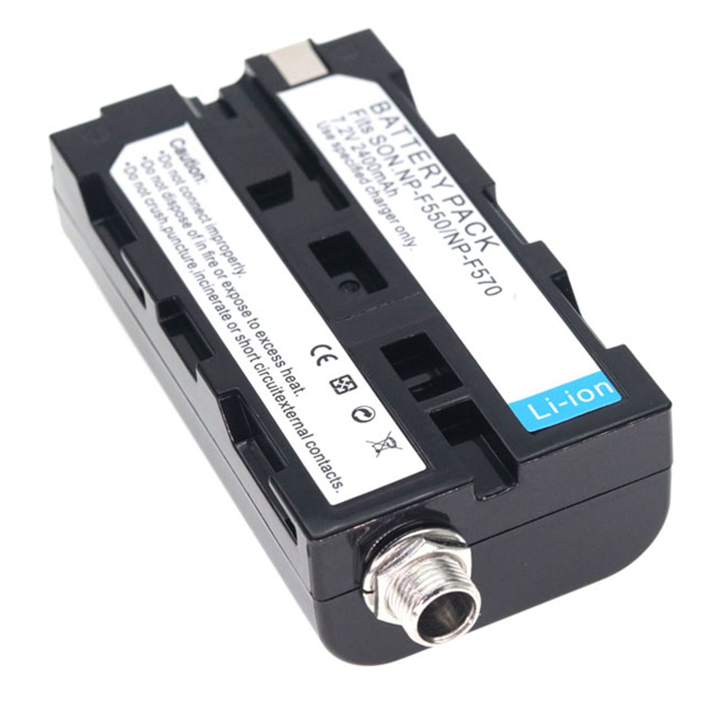 SmallHD/Atomoss/ Blackmagic Monitor Power Coiled Cable for SONY NP-F550/NP-F570/NP-F970 NP-F Dummy Battery